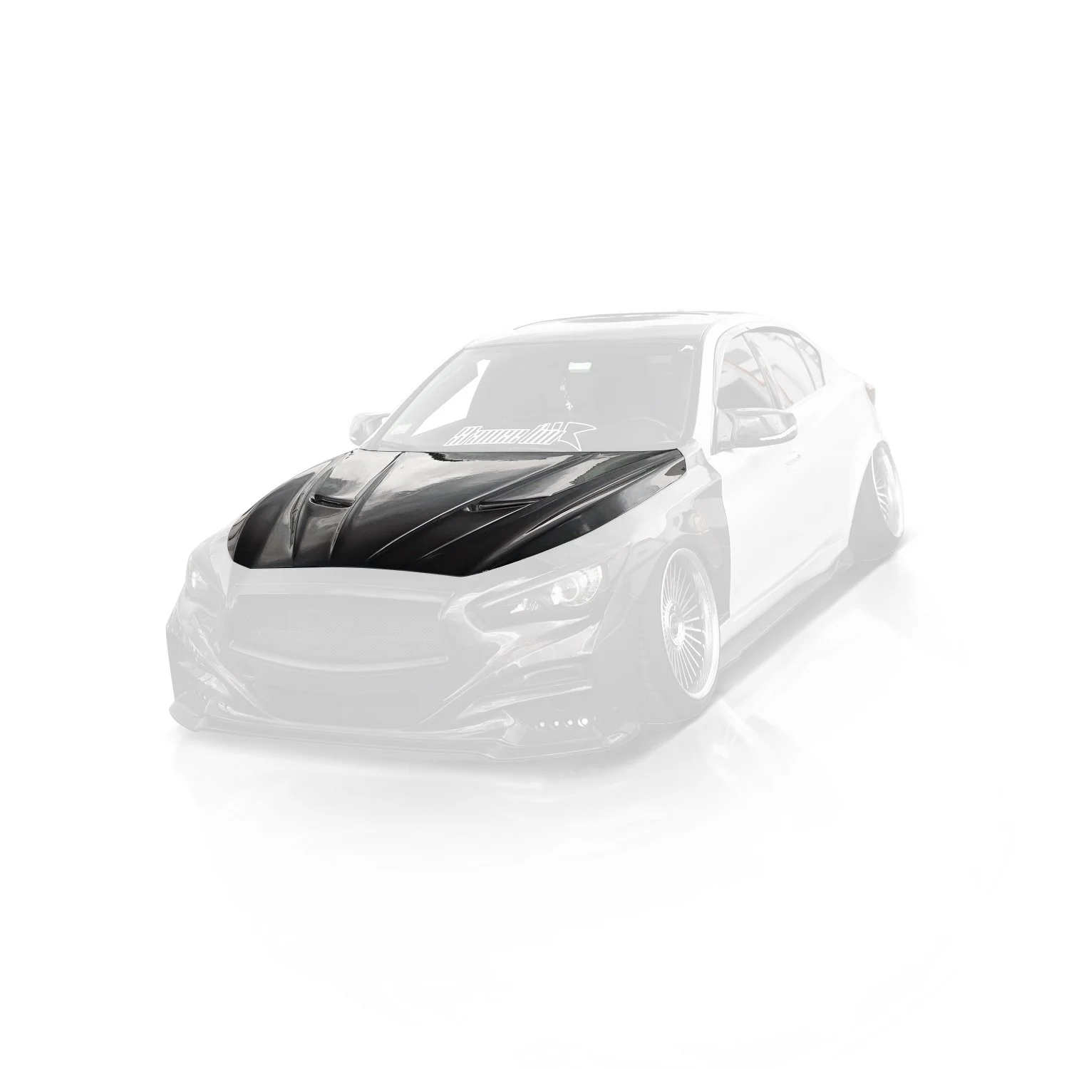 Infiniti Q50 Spec-S Vented Hood — Fly1 Motorsports